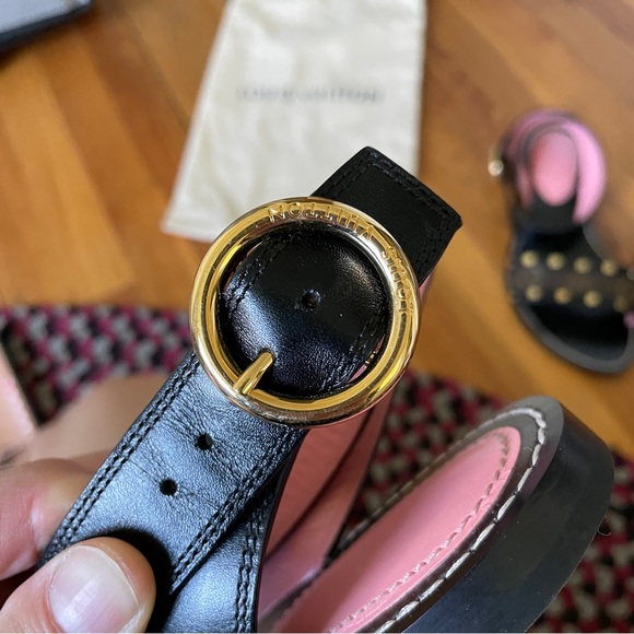 Authentic Louis Vuitton Passenger Flat Sandals - Black Size 40 - Picture 10 of 13
